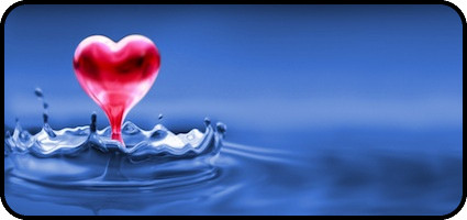 Droplet Heart Blue