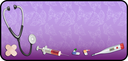 Medical Purple Butterfly