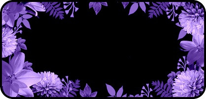 Black & Purple Floral