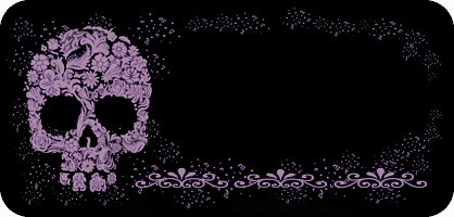 Floral Skull Lilac