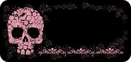 Floral Skull Pink