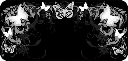 Flutterby Black & White