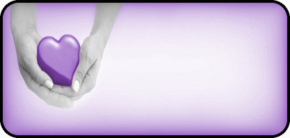 Heart in Hands Purple