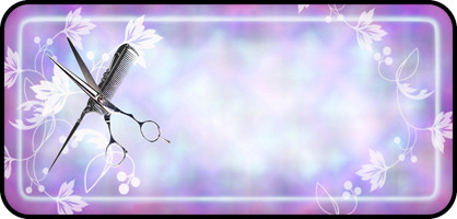 Scissor & Comb Purple