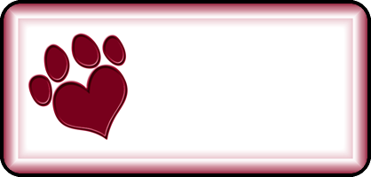 Heart Paw Red