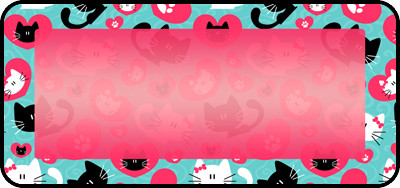 I Love Cats Border