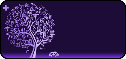 Med Sketch Tree Purple