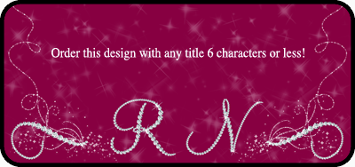 Title shown is for example only! We can do any title up to 6 characters.