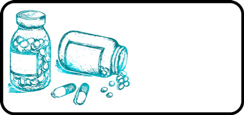 Pill Sketch Aqua