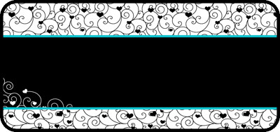 Tangled Heart Scroll Aqua