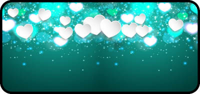 Heart Sparkle Aqua