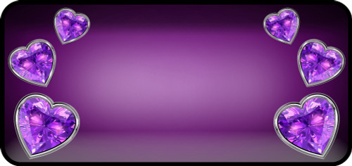 Reflected Heart Purple