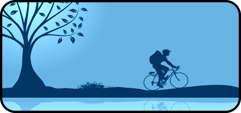 Bike Ride Blue