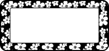 Doodle Flowers Black