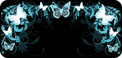 Flutterby Black & Blue