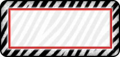 Zebra White & Red