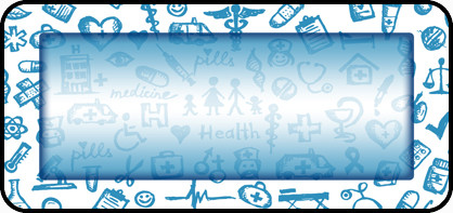 Med Sketch Border Blue