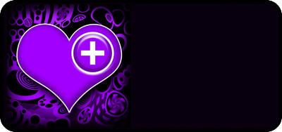 Med Heart Purple