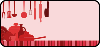Kitchen Clutter Red