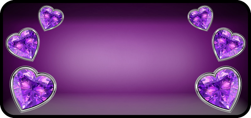 Reflected Heart Purple