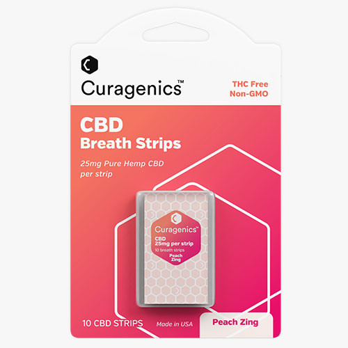Curagenics CBD Strips <small>Peach Zing</small> Curagenics CBD Strips <small>Peach Zing</small>
