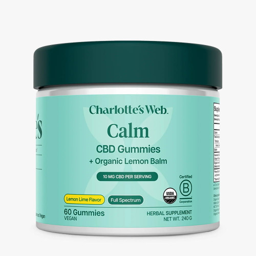 60 count container of Charlotte's Web Calm CBD Gummies