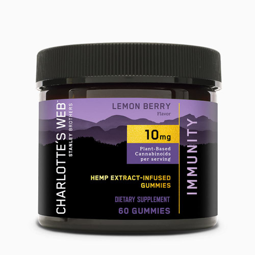 60 count container of Charlotte's Web CBD Immunity Gummies 60 count container of Charlotte's Web CBD Immunity Gummies