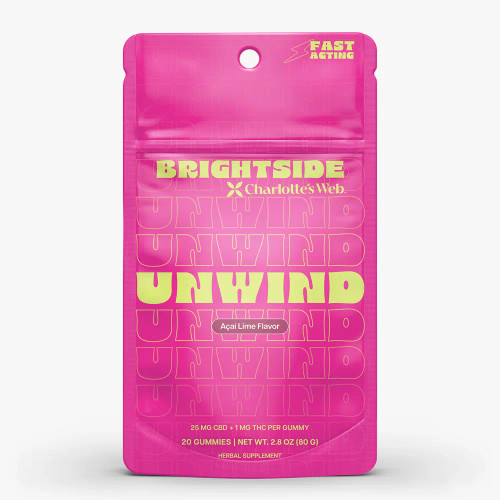 20 pack of Charlotte's Web Brightside Unwind THC Gummies 20 pack of Charlotte's Web Brightside Unwind THC Gummies