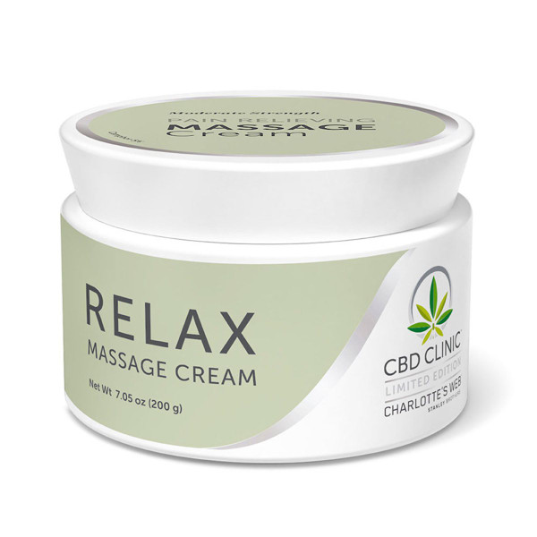 CBD Clinic Relax Massage Cream - 200g tub