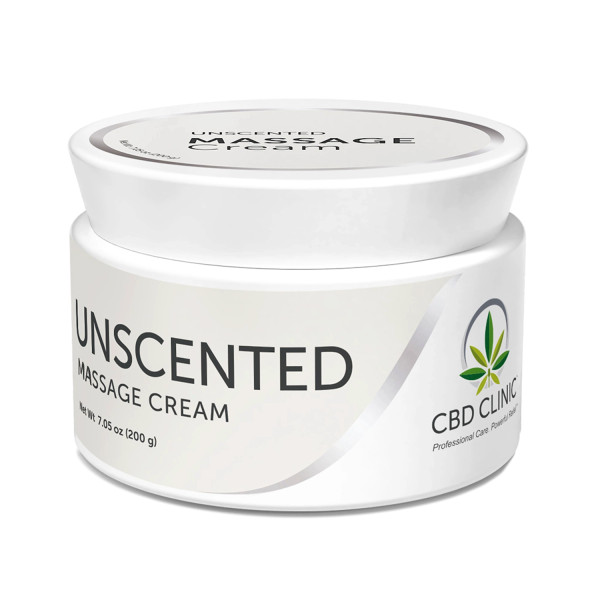 200g tub of CBD Clinic Unscented Massage Cream 200g tub of CBD Clinic Unscented Massage Cream