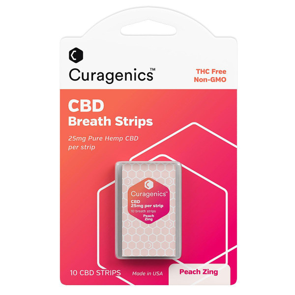 Curagenics CBD Strips <small>Peach Zing</small>