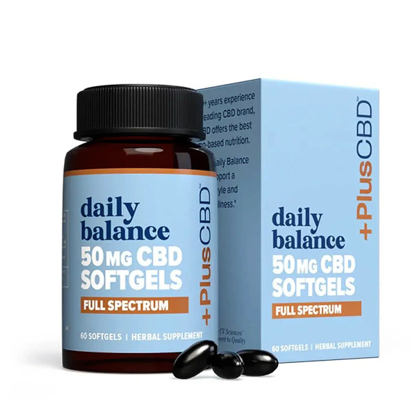 +PlusCBD 50mg Softgels - 60 count