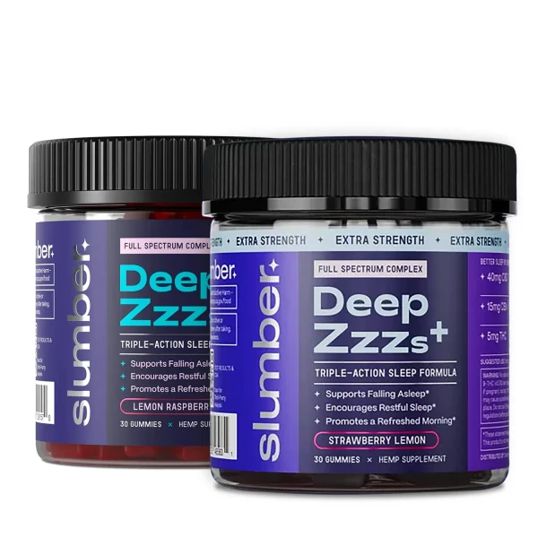Two jars of Slumber Deep Zzz's Gummies for Sleep