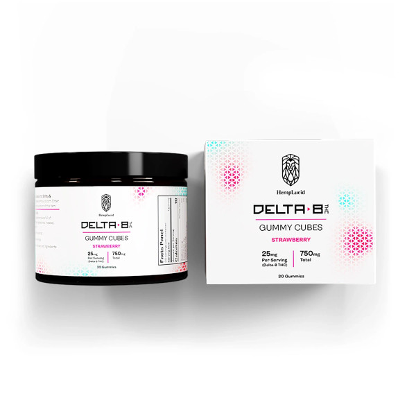 30 count bottle of HempLucid Delta-8 THC Gummies