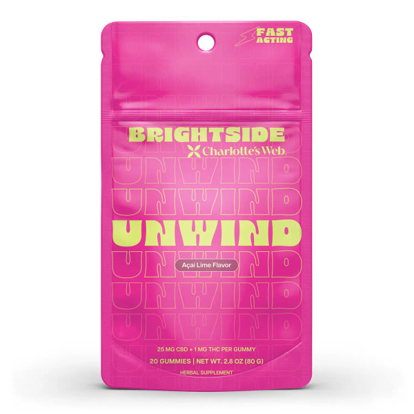 20 pack of Charlotte's Web Brightside Unwind THC Gummies