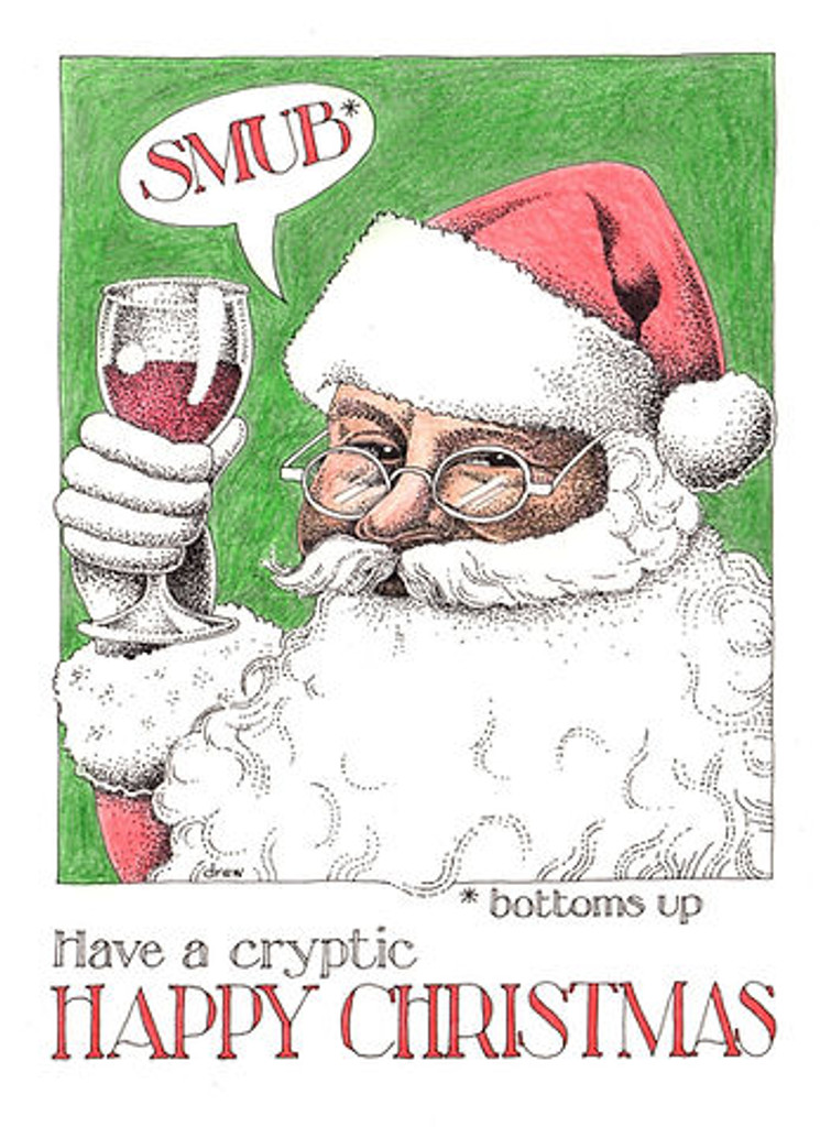 Christmas Card - Bottoms Up