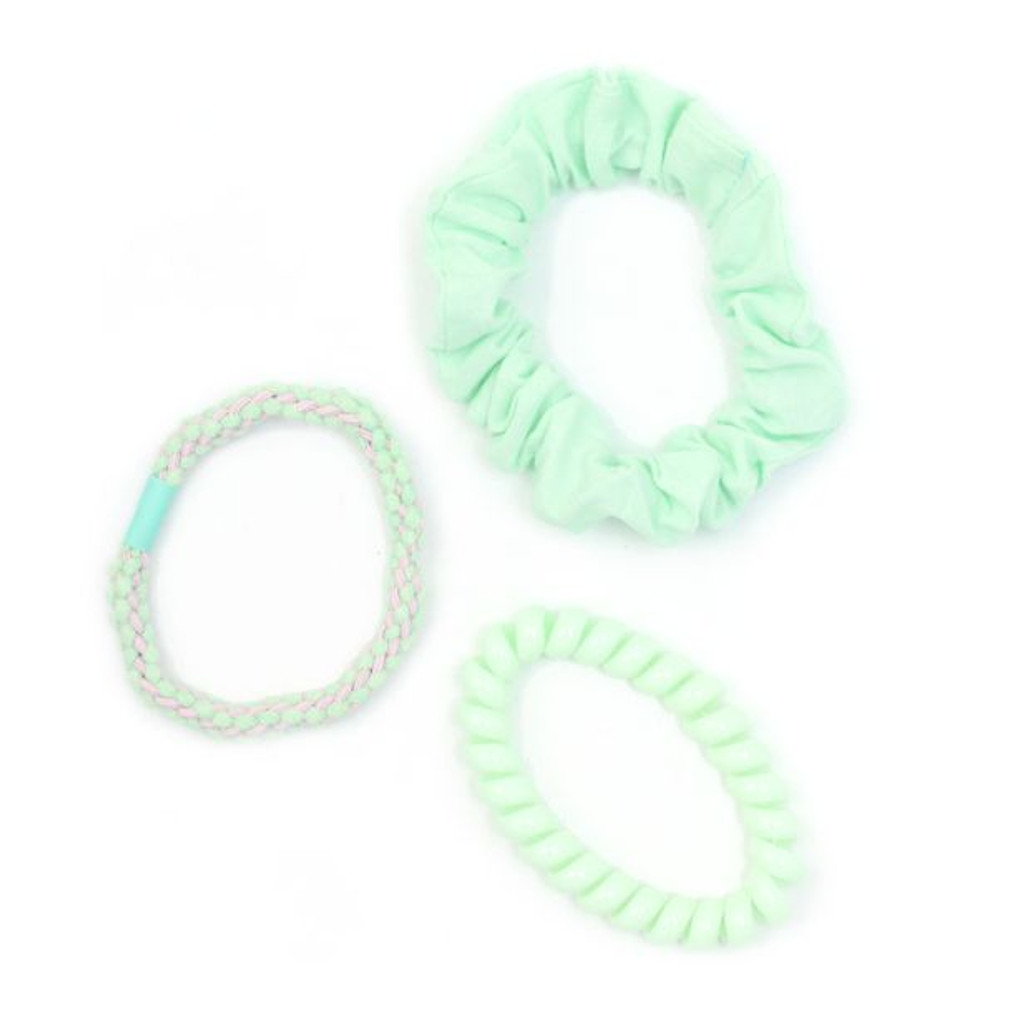 Scrunchie, Elastic & Telephone Cord Set