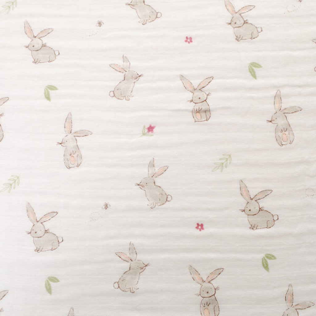 Bunnies Muslin Washcloths