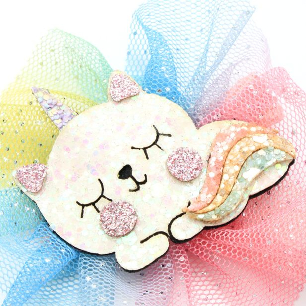 Clip - Rainbow & Cat Motif Hair Clips