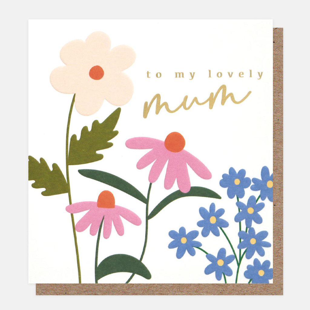 Flowers To My Lovely Mum Card MTH016