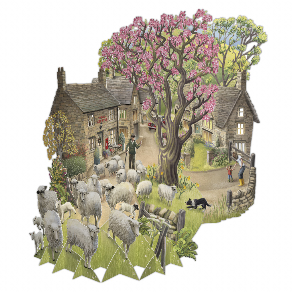 The Shepherd - Top of the World Pop Up Greetings Card TW058