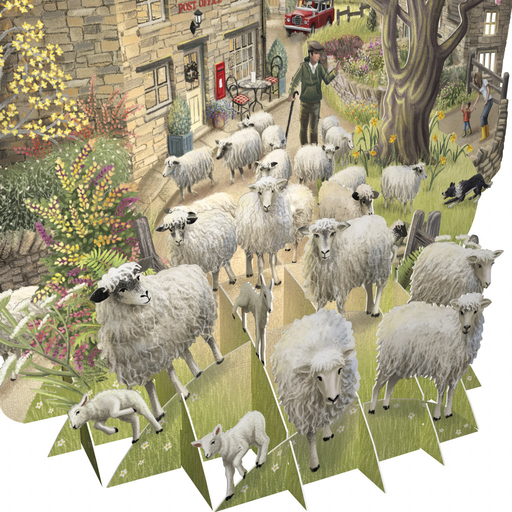 The Shepherd - Top of the World Pop Up Greetings Card TW058