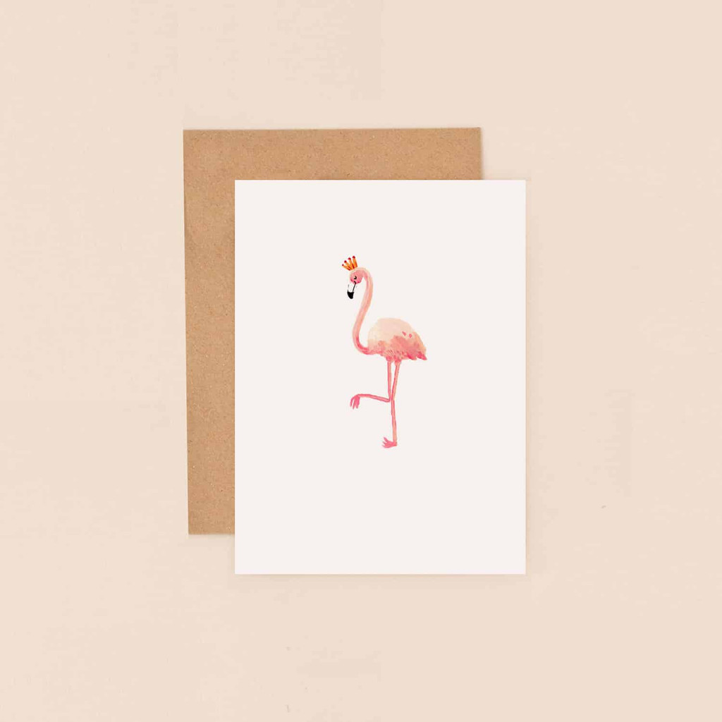 Flamingo with Crown BIJ40