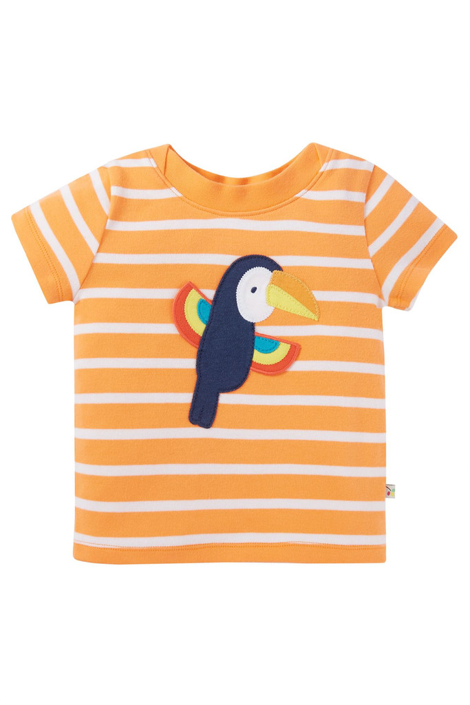 Easy On Interactive T-shirt - Tangerine Breton/Toucan