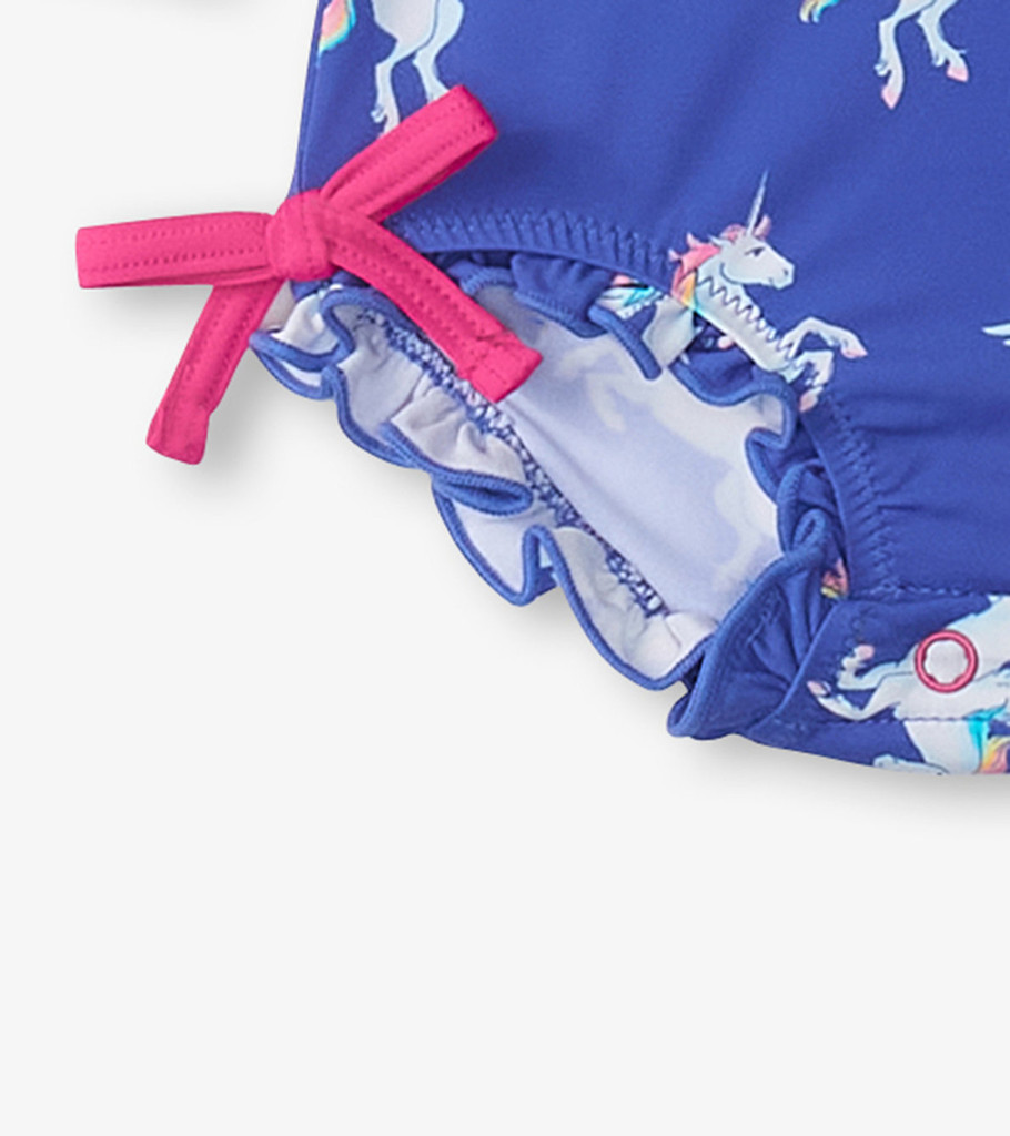 Dazzling Unicorn Rashguard Swimsuit