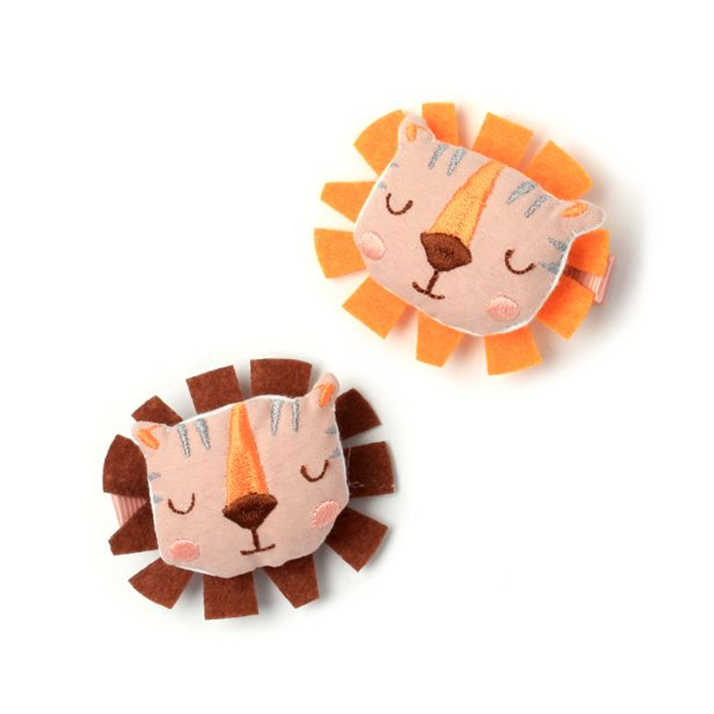 Lion Head Motif Hair Clip