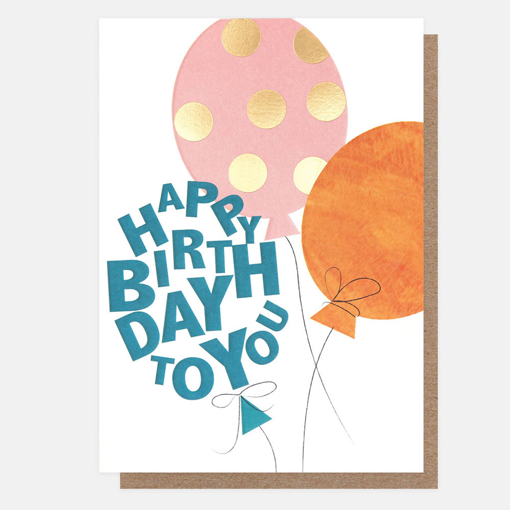 Happy Birthday To You Balloons LET007