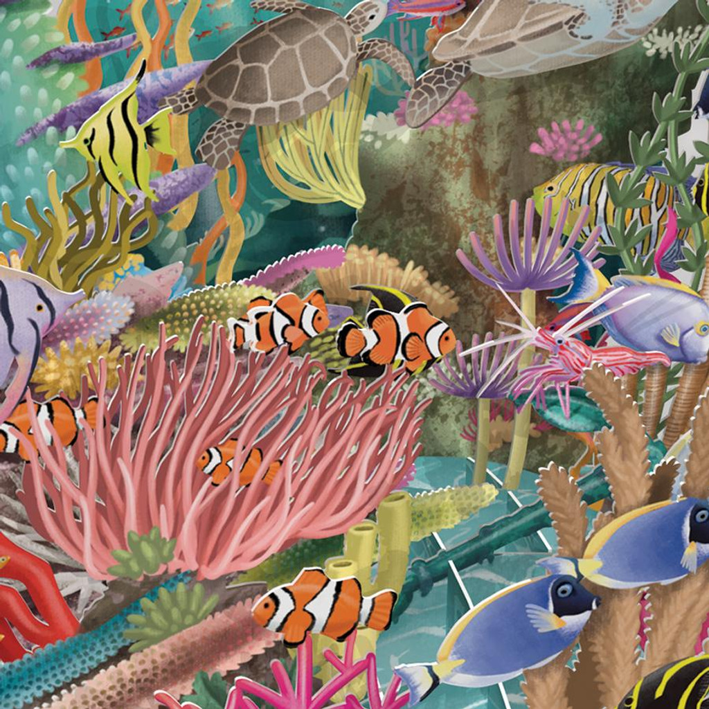 Coral Reef - Top of the World Pop Up Greetings Card TW033