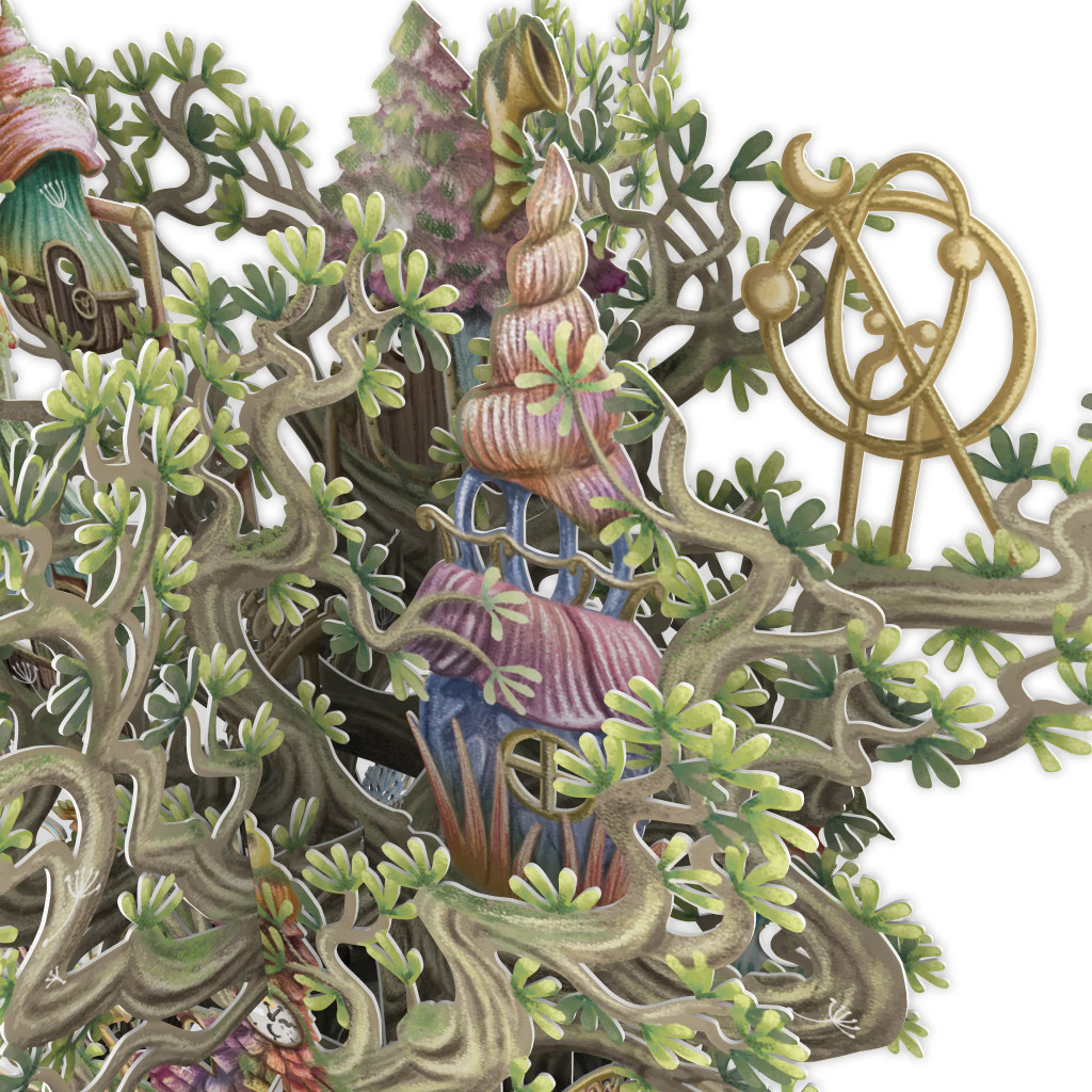 Fairy House On The River - 3D Pop Up Greetings Card3D039
