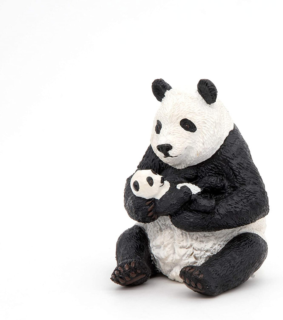 Sitting Panda And Baby - Papo